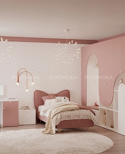 Секция с нишей с ящиками, с мягким сидением и подсветкой LG434.60