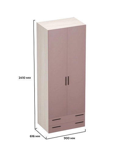 Шкаф двустворчатый с ящиками LG-211.60