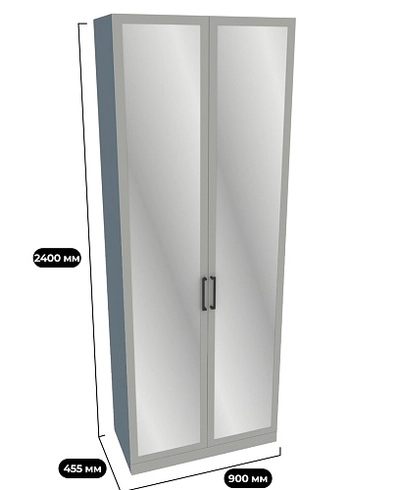 Шкаф двухдверный с зеркалом А210.44-1Z