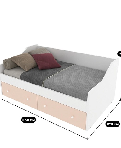 Кровать односпальная LG902.160, 80x160