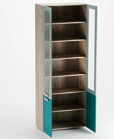 Шкаф книжный со стеклом L214S