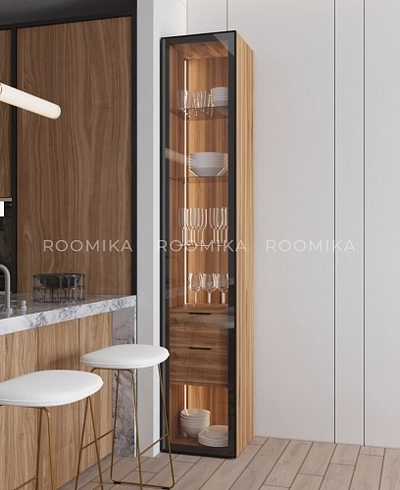 Шкаф со встроенными ящиками с подсветкой R221.1