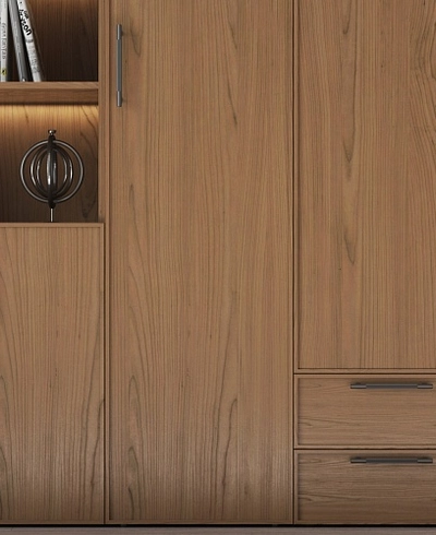 Шкафная группа, фасады наутральный шпон Лацио 98