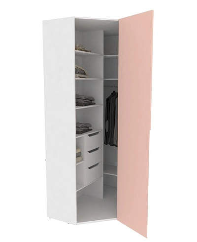 Шкаф угловой, фасады в эмали LE209.44 L/R