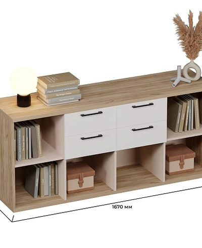 Cтеллаж для игрушек с ящиками L405