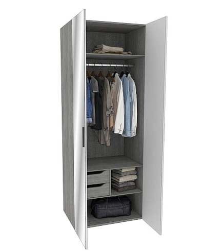 Шкаф двустворчатый с зеркалом LG-210.60-2Z