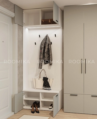 Ниша с крючками с подсветкой L420 L/R