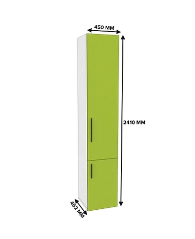 Шкаф однодверный книжный L222
