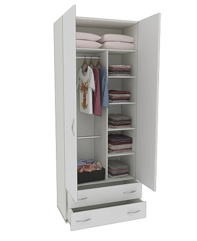 Шкаф 2 дверный с ящиками P211.45