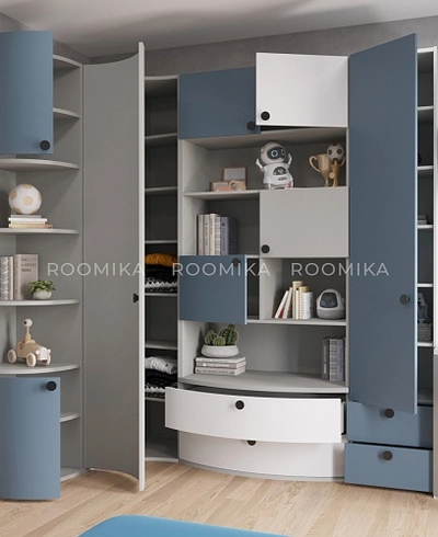 Шкаф книжный с ящиками P217