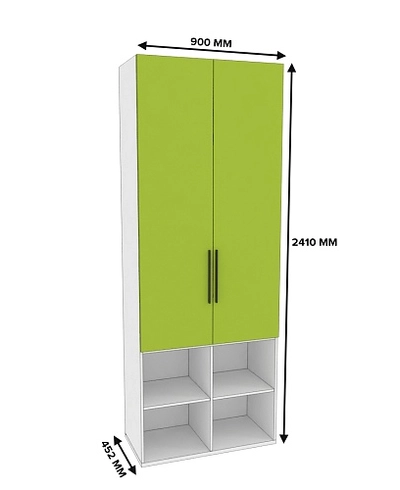 Шкаф двухдверный L217.44-4