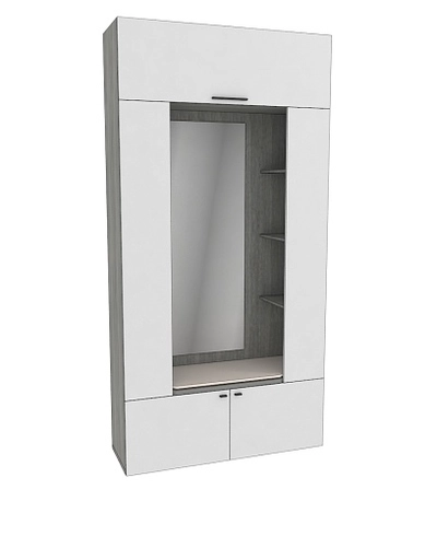 Секция с зеркалом и полками LG-408