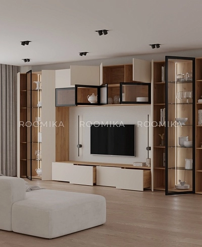 Шкаф-витрина с подсветкой R252