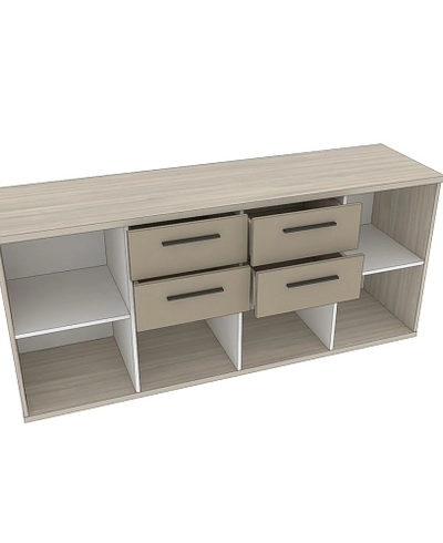 Cтеллаж для игрушек с ящиками L405