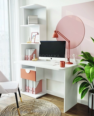 Рабочий стол со встроенным стеллажом HOF420