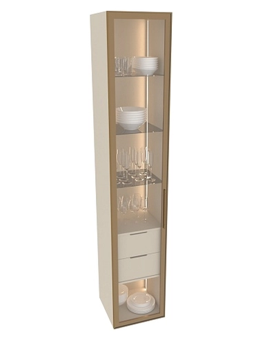 Шкаф со встроенными ящиками с подсветкой R221.1