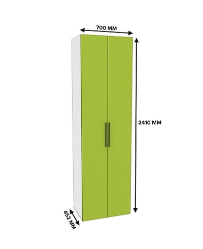 Шкаф двухдверный со штангой L243.44