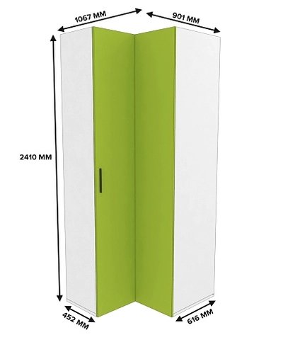 Шкаф угловой L208 L/R