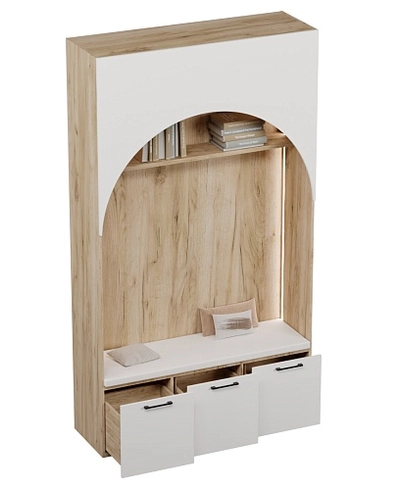 Секция с нишей с ящиками, с мягким сидением и подсветкой LG433.44