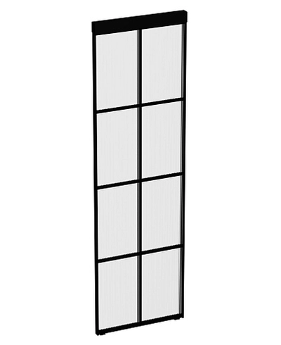 Стеклянная перегородка для зонирования квартиры студии, стекло Эстриадо GRACE 12