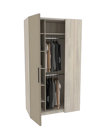 Шкаф со складными дверьми и фальш панелью L206 L/R