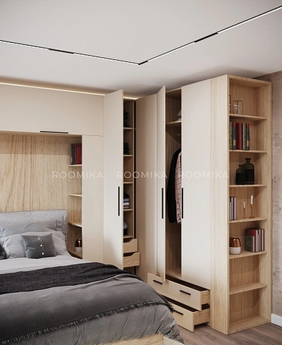 Шкаф двустворчатый с ящиками L211.60