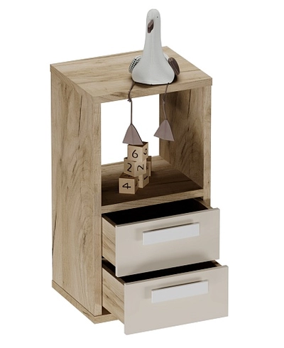 Cтеллаж сквозной книжный  с ящиками E802