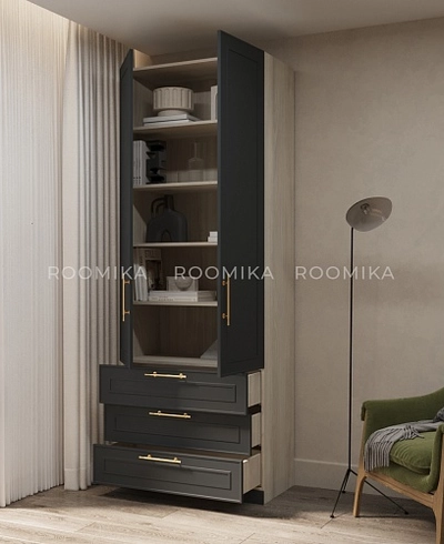 Шкаф двухдверный с ящиками А213