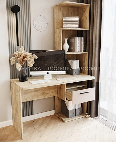 Рабочий стол со встроенным стеллажом HOF420