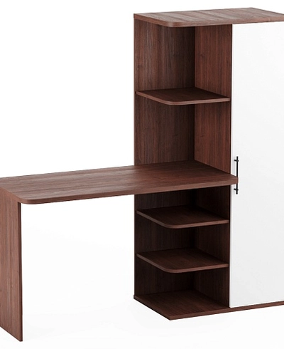 Рабочий стол со встроенным стеллажом HOF423