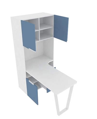 Cтол-стеллаж, фасады в эмали LE402 L/R