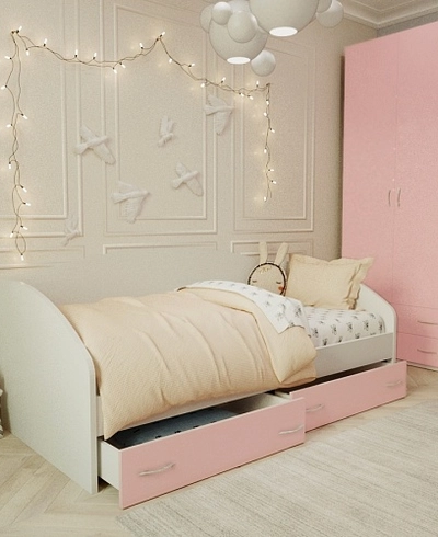 Кровать односпальная с ящиками P902N, 90x190