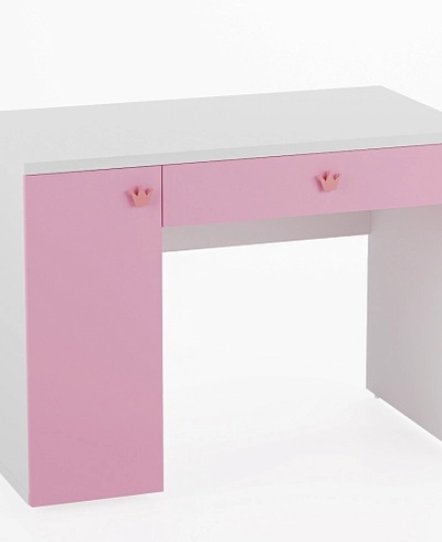 Cтол письменный с тумбой с фасадами в эмали LE717 L/R