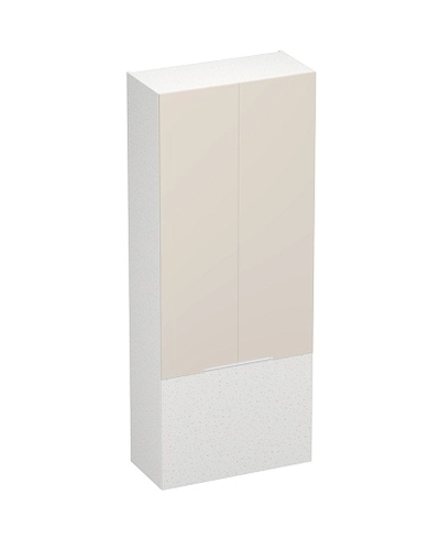 Шкаф двухдверный с фальш-панелью, фасады в эмали LE212.4-90