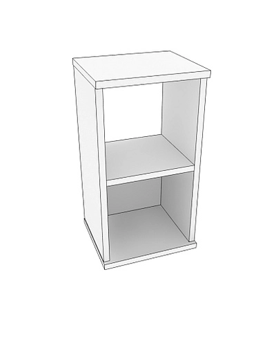 Cтеллаж сквозной книжный на 2 ниши E802