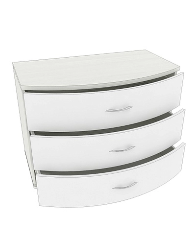 Комод радиусный 3 ящика P703