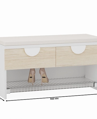 Тумба с 2 ящ. и полкой для обуви L462
