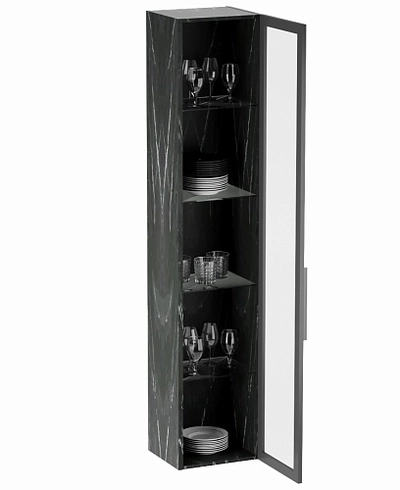 Шкаф навесной стеклянный R331.2