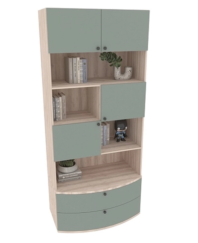 Шкаф книжный с ящиками P217