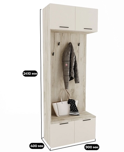 Ниша с крючками с подсветкой L420 L/R