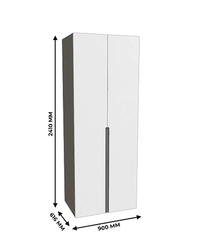 Шкаф 2 дверный, фасады в эмали LE210.60-4