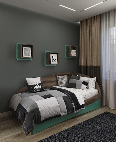 Кровать односпальная P901 с подъемным механизмом, 90x190