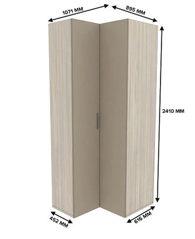 Шкаф угловой L207 L/R