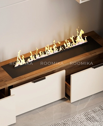 Тумба ТВ напольная с электрокамином L548.350