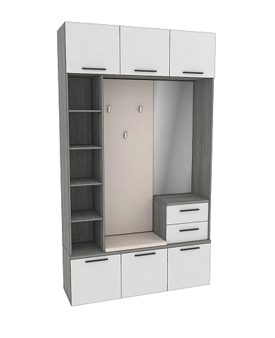 Секция с вешалкой и стеллажом LG-416