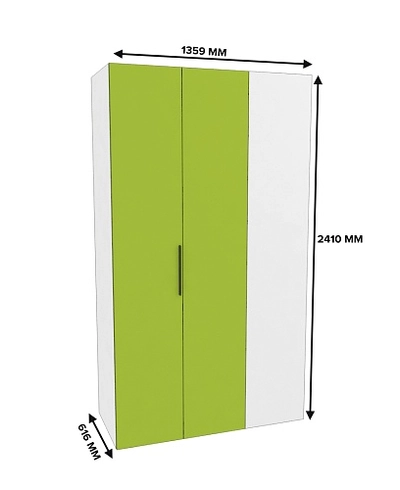 Шкаф со складными дверьми и фальш панелью L206 L/R