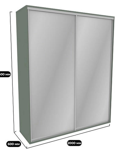 Шкаф-купе U202 тип 3 с зеркалом