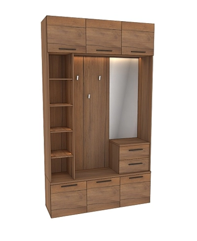 Секция с вешалкой и стеллажом с подсветкой L416