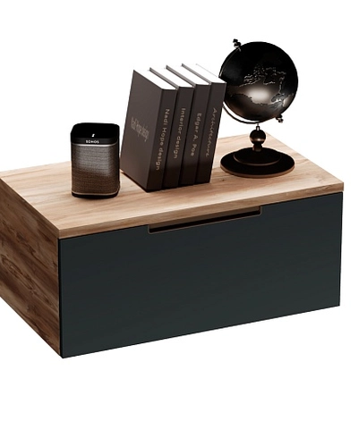 Тумба TВ навесная, фасады в эмали LE517.451