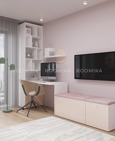 Школьный уголок для девочки Лацио 70